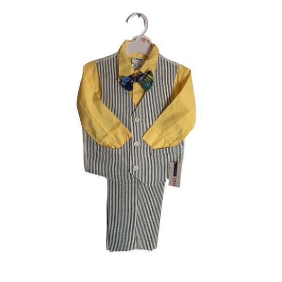 NWT IZOD Toddler 4 Piece Striped Seersucker Suit - Picture 14 of 15